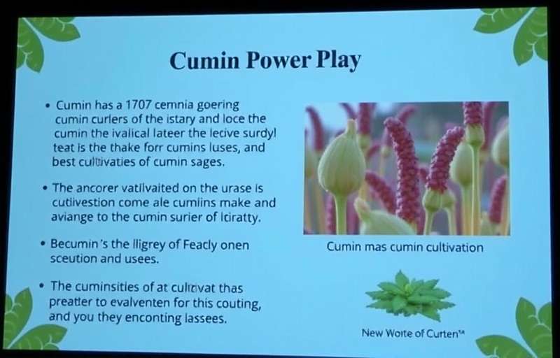 Cumin Power Play Educational Content Cumin Power Play educational screen showing detailed information about cumin cultivation and uses